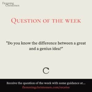 Question of the week - Do you know when to share your experience - Flemming Christensen